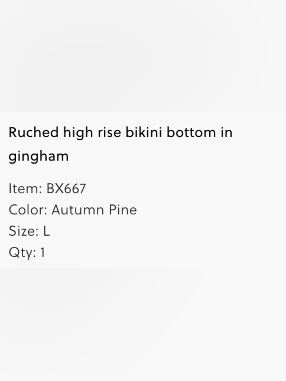 Jcrew Gingham Bikini Never worn!! - Picture 5 of 5